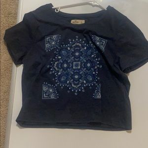 Hollister graphic crop top